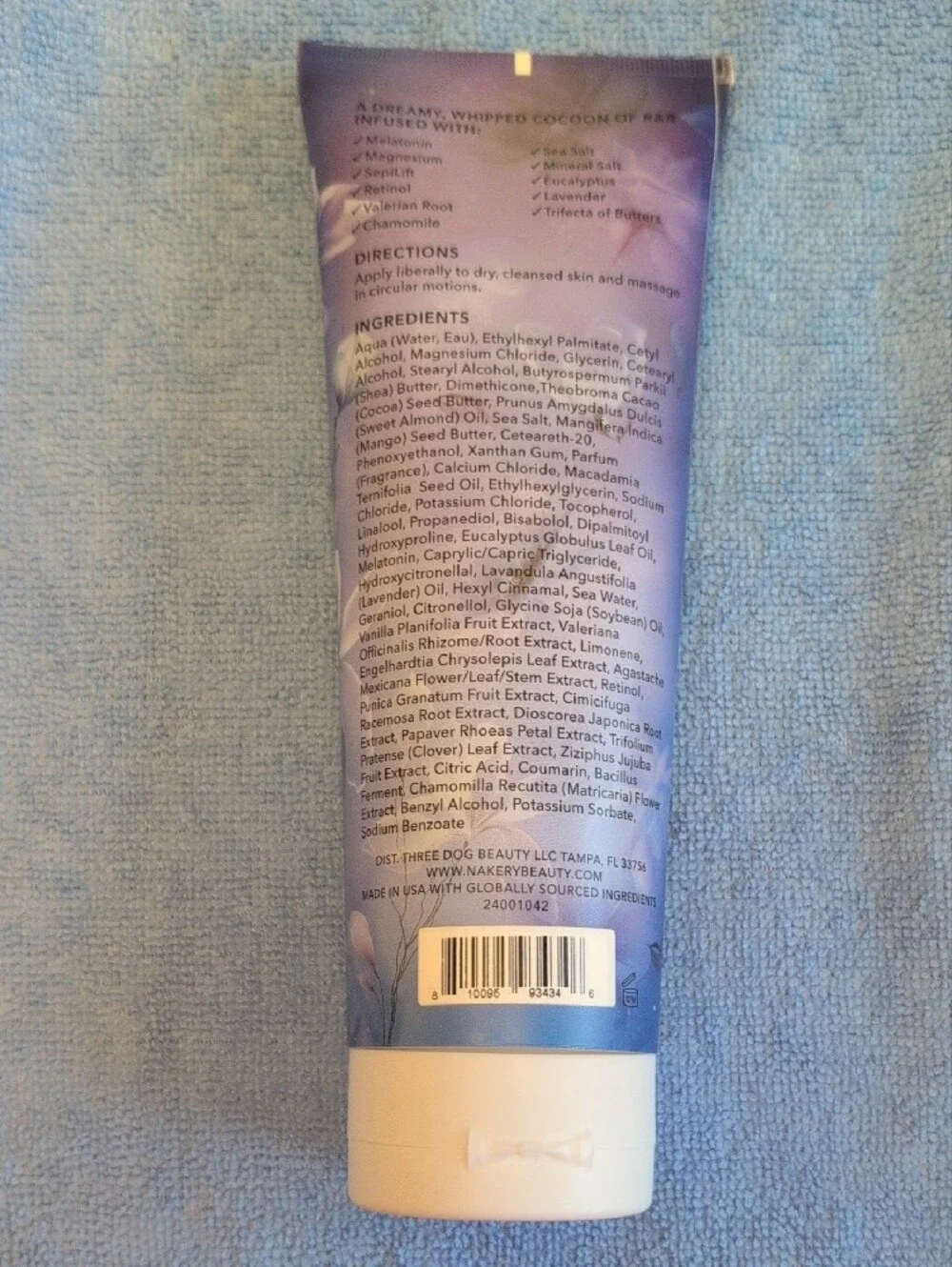 Nakery Beauty Relax + Repair Body Balm 250 mL / 8.45 FL. OZ
